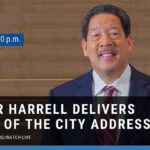Photo of Mayor Harrell with text 'Mayor Harrell delivers State of the City Address"