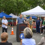 Mayor Harrell and City partners at Farmers Market