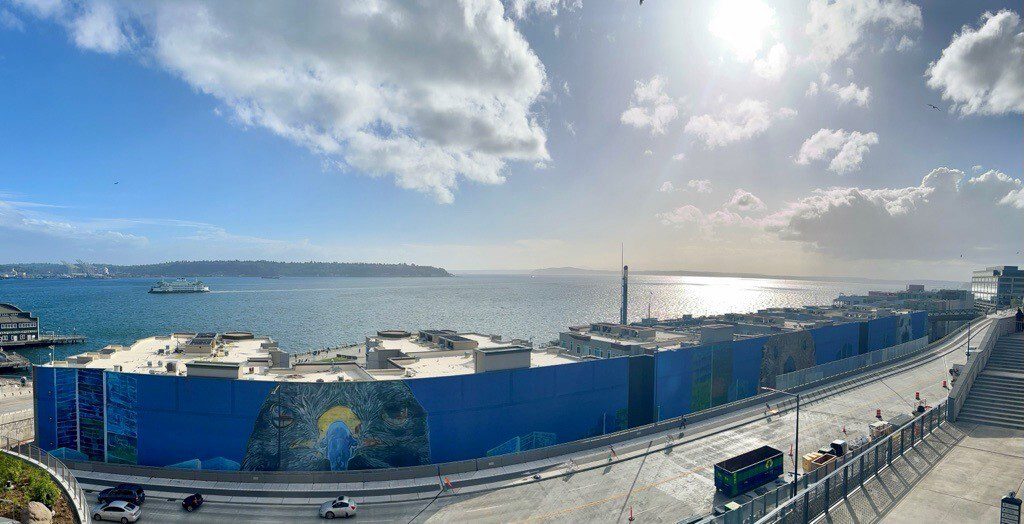 Generation Restoration mural on Seattle Waterfront